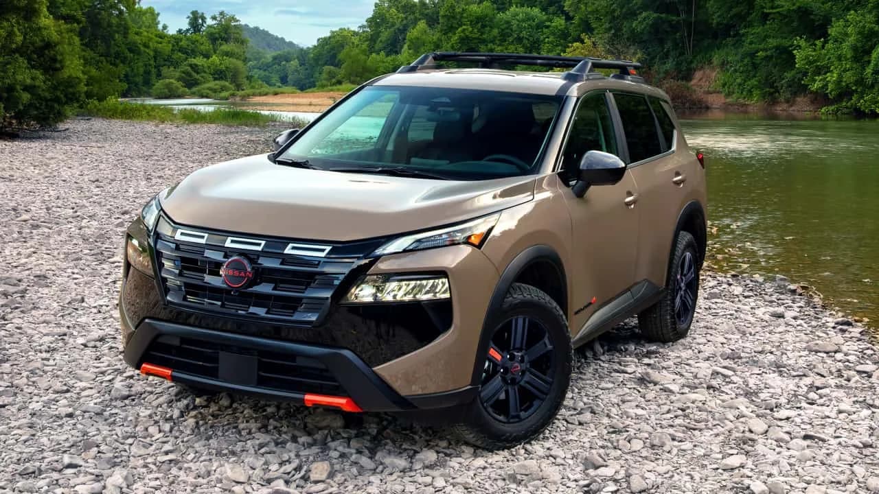 2027 Nissan Rogue compact SUV shown in a road setting
