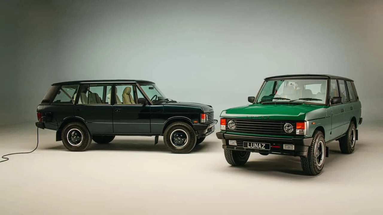 Lunazin Range Rover Classic -restomod Silverstonen työpajassa