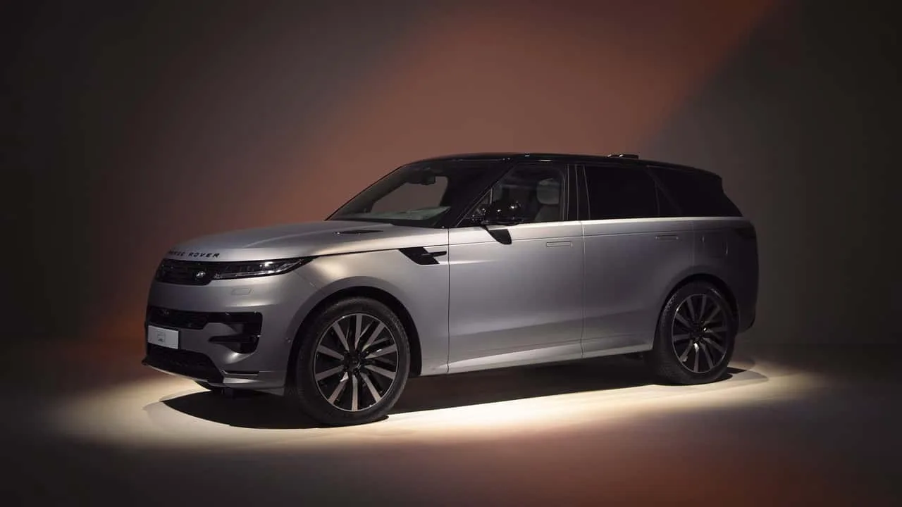 2027 Range Rover Sport Electric driving through the Carrara marble quarries in Italy