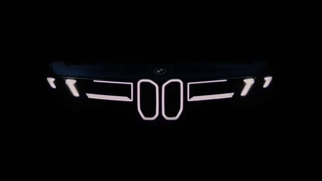 BMW iX3:n keulan ennakkokuva, valaistut munuaisritilät ja niihin yhdistyvät ajovalot
