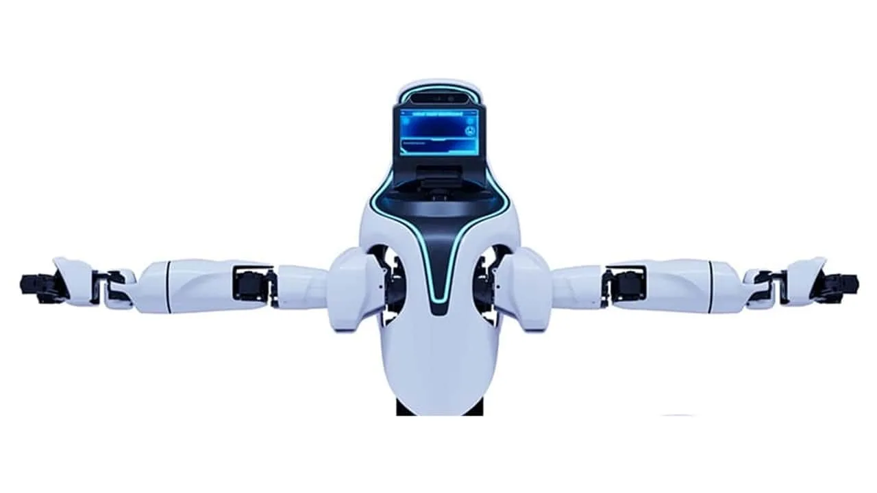Toyotas humanoida ELEY-robot och forskarteam under en demonstration av fabriksautomation