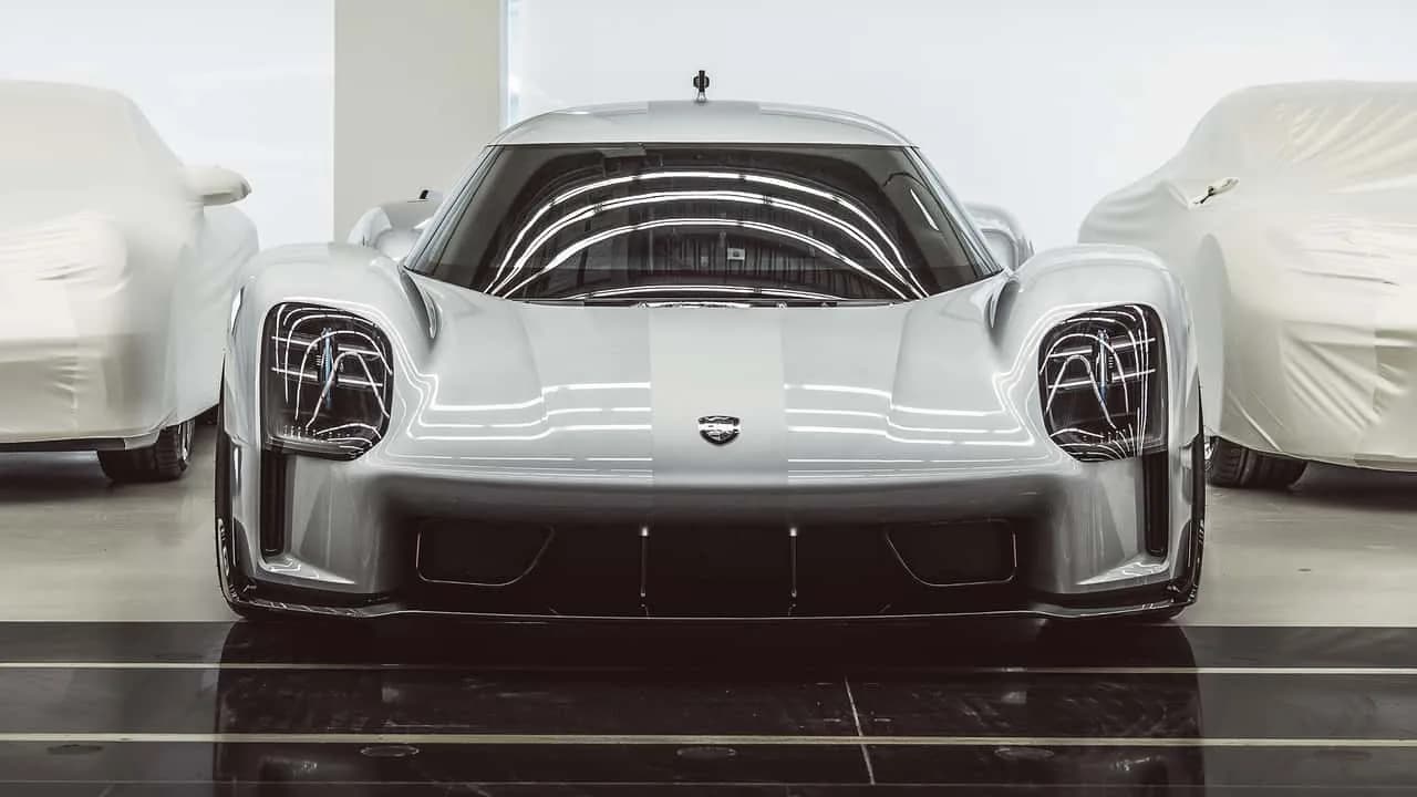 Porsche 919 Street clay model representing the rumored S1 flagship supercar