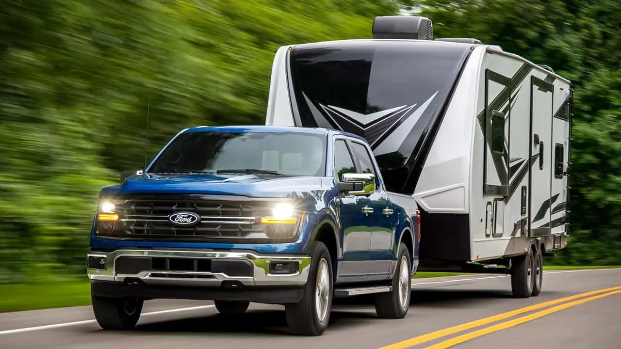 2024 Ford F-150 Platinum pickup parked outdoors in a Ford-supplied image