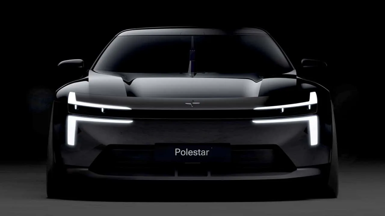Polestar Formula 2030 -konsepti matalasta etuviistosta kuvattuna