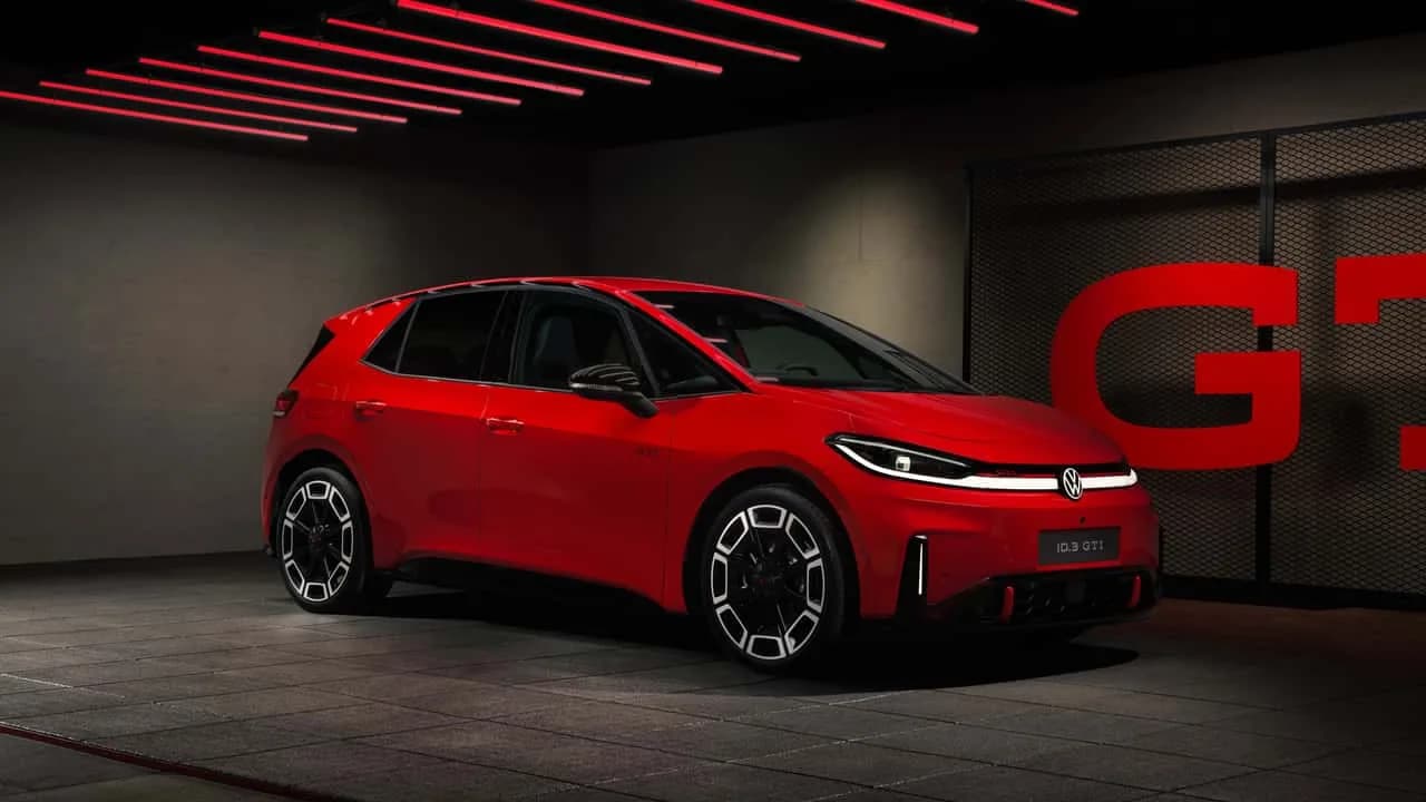 2027 Volkswagen ID.3 GTI electric hot hatch shown in profile