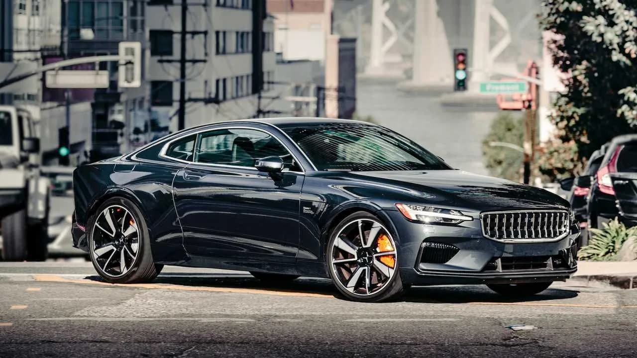 Polestar electric vehicle parked outdoors, representing the brand’s EV-only strategy